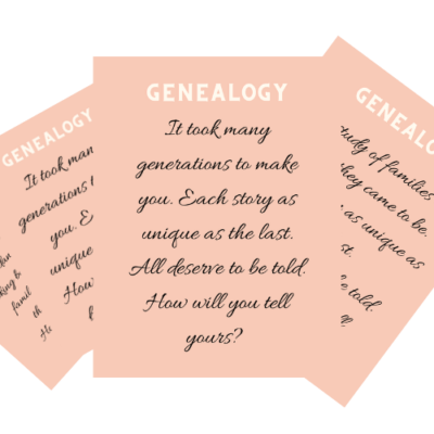 Genealogy Printables Pack